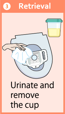 cup-holder3 Urinate and remove the cup